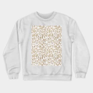 Animal skin leopard beige vintage texture Crewneck Sweatshirt